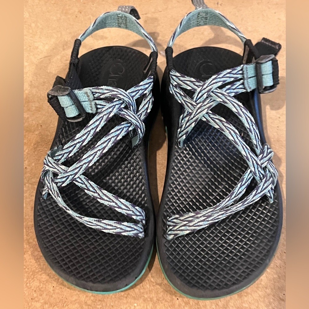 Chaco Kids Sandals - Black and Teal